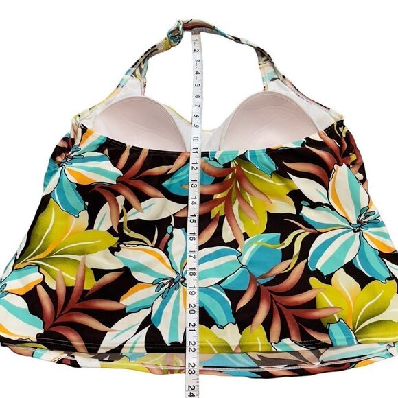 Silhouette Solutions Tankini Top Sz 16W - Picture 13 of 15